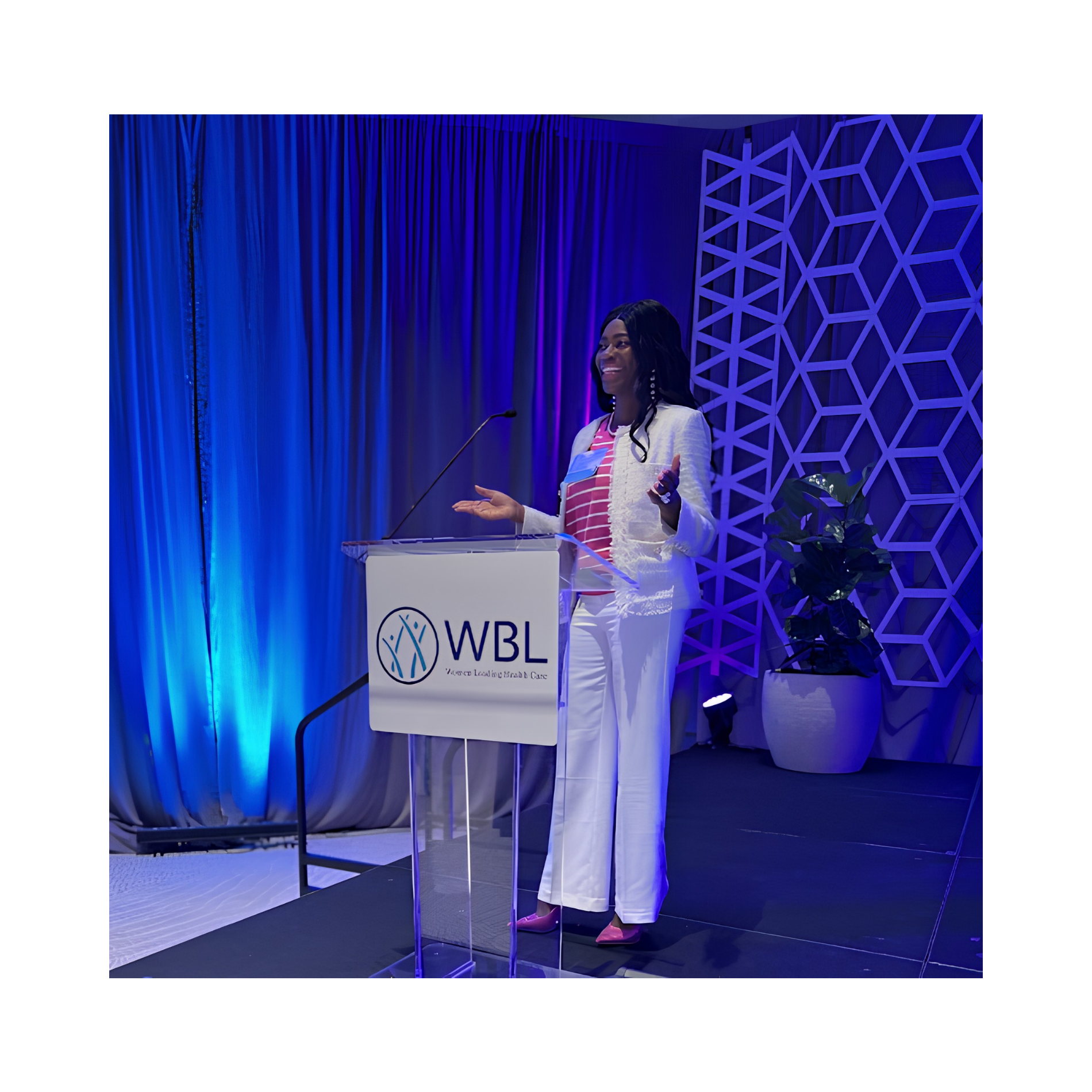 Dr. Jessica Samuels speaking at WBL